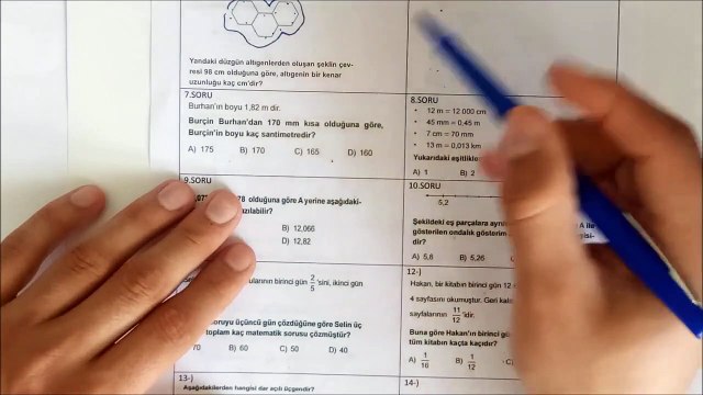 5. Sınıf MATEMATİK 2. Dönem 2. Yazılı Soruları ve Çözümü (%99 Çıkabilir )