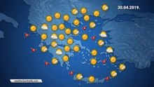 Η πρόγνωση του καιρού για την Τρίτη  30-4-2019