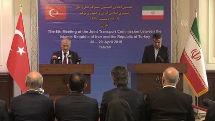 Ulaştırma ve Altyapı Bakanı Turhan - İranlı Mevkidaşı İslami Ortak Basın Toplantısı