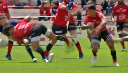 Malakai Fekitoa atomise Dubié puis danse dans la défense bordelaise