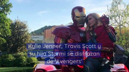 Kylie Jenner, Travis Scott y su hija Stormi se disfrazan de 'Avengers'