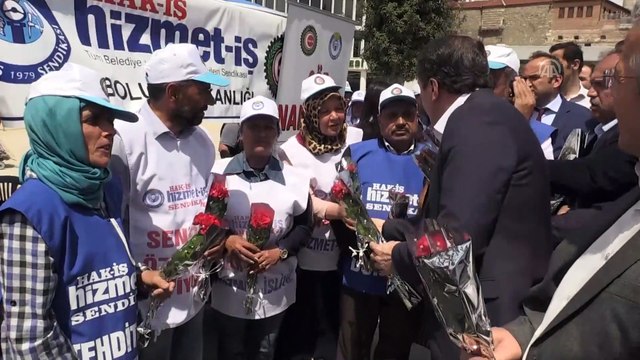 Bolu Belediyesinde işten çıkarılan işçilerin oturma eylemi - BOLU