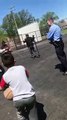 Les policiers aussi savent jouer au basket