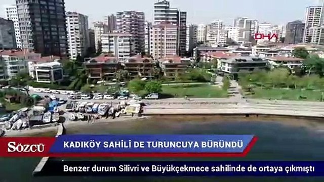 Kadıköy sahili turuncuya büründü