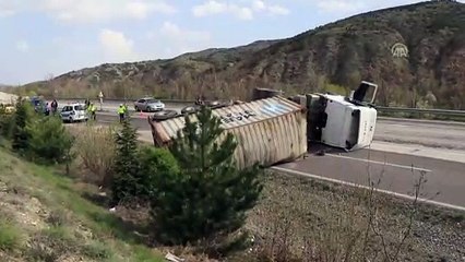 Köpeğe çarpmamak için kaza yaptı - ÇANKIRI