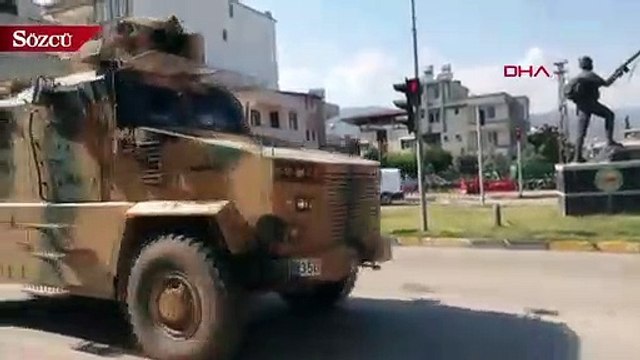 Suriye sınırına komando ve askeri sevkiyat