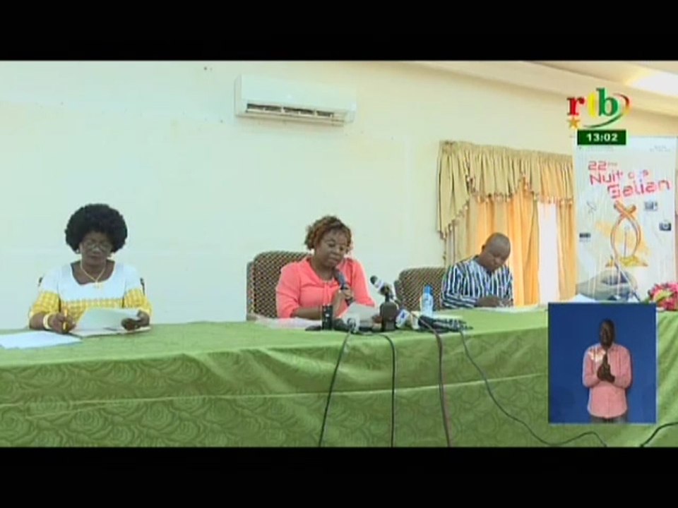 RTB/Conférence de presse du comité d’organisation de la 22ème édition du concours prix Galiant