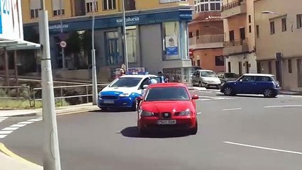 Accidente coche-moto en la avenida Venezuela