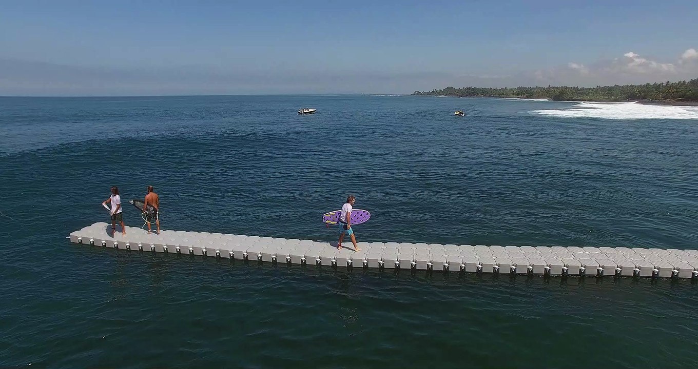 Riding the Waves on a Surf Dock