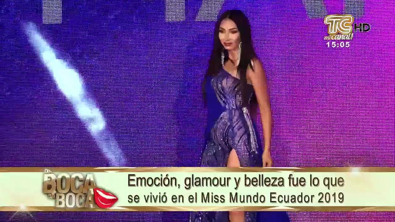 20 mujeres compitieron para ser la Miss Mundo Ecuador 2019