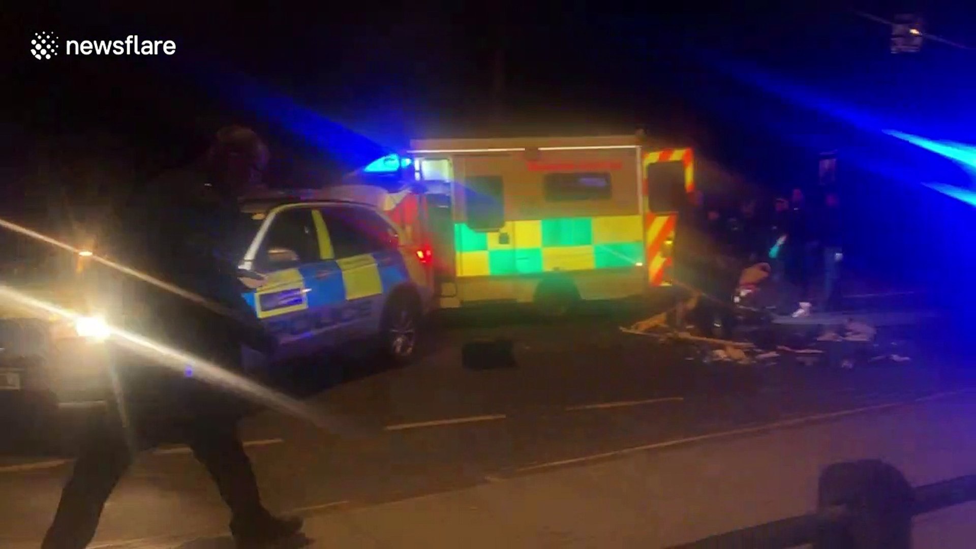 ⁣Alleged stabbing in Muswell Hill - compiled clips