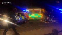 Alleged stabbing in Muswell Hill - compiled clips