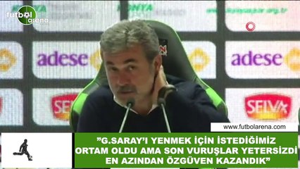 Aykut Kocaman: "Galatasaray'ı yenmek için istediğimiz ortam oluştu ama son vuruşlar yetersizdi"