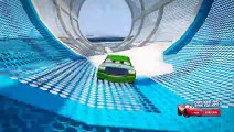 CARS SEA TUBE PARKOUR CHALLENGE (Cars 3 Lightning Mcqueen)