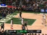 Jaylen Brown dunks on Giannis