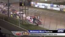 Ogilvie Raceway 4/27/19 WISSOTA Midwest Modified Highlights