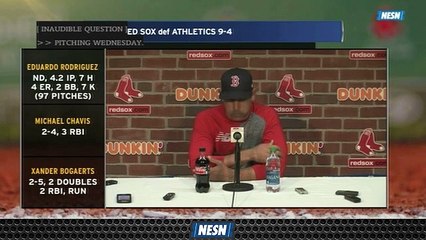 Alex Cora Pleased With Red Sox After Offensive Explosion Vs. Athletics
