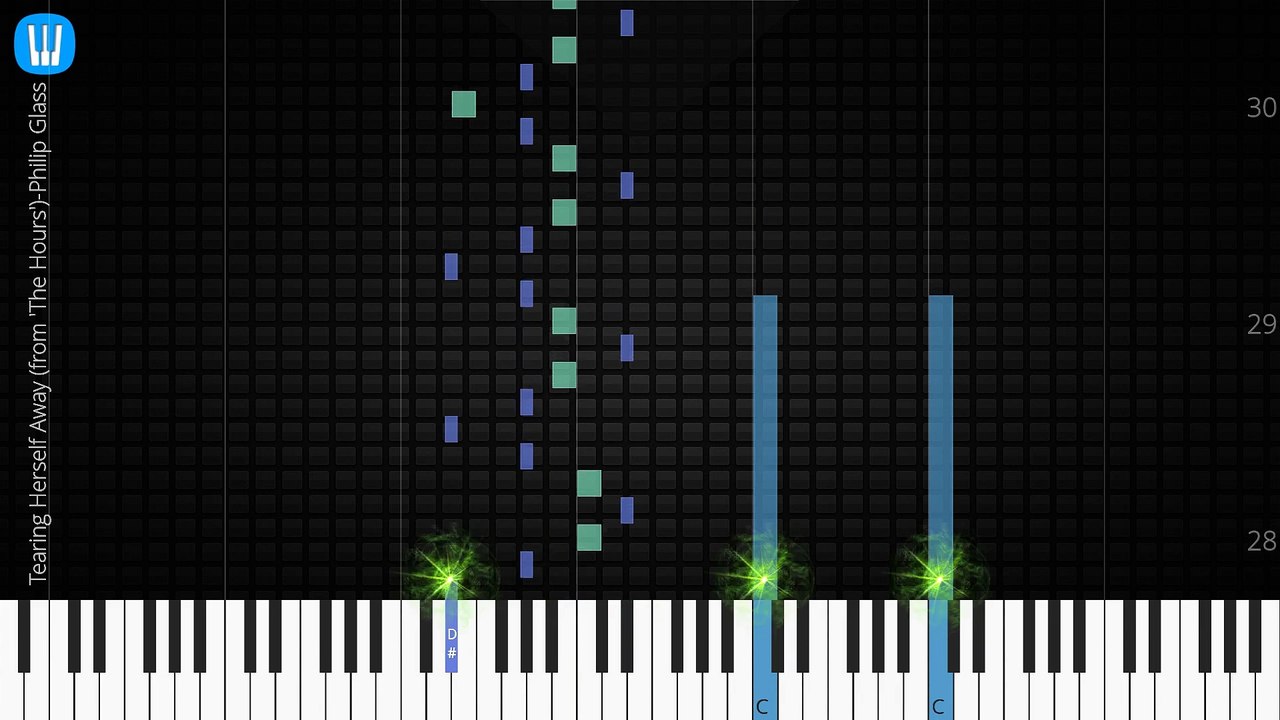  [Piano Solo]Tearing Herself Away (from 'The Hours')-Synthesia Piano Tutorial