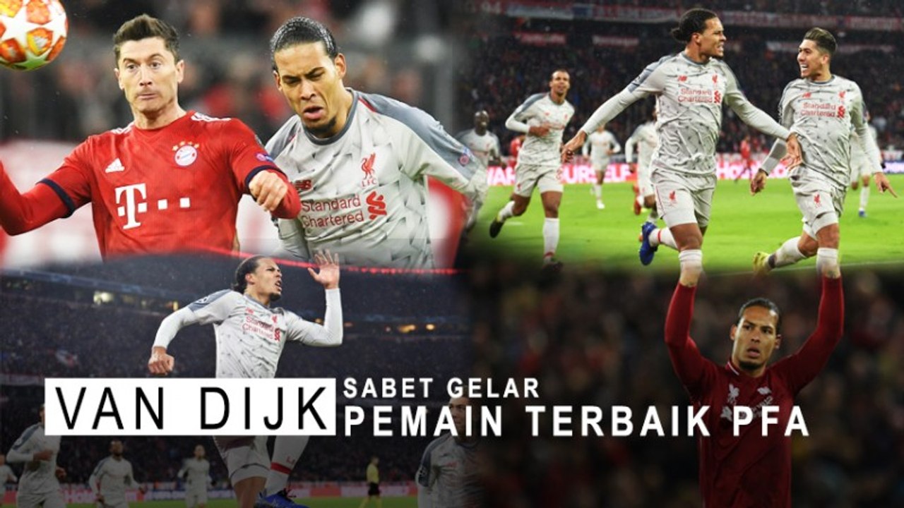 Van Dijk Sabet Gelar Pemain Terbaik PFA