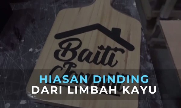 Kreatif! Pria Ini Buat Hiasan Dinding dari Limbah Kayu