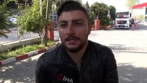 Alibeyköy'de sürücülerin yol verme kavgası kameralara yansıdı