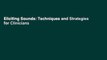 Eliciting Sounds: Techniques and Strategies for Clinicians