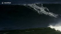 German surfer rides monster wave in Nazaré setting up the race for a new world record