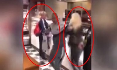 Kalan son sandviç için kavga ettiler!