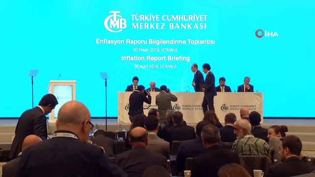 TCMB Başkanı Çetinkaya, 'Enflasyon Raporu 2019-II' bilgilendirme toplantısında konuştu