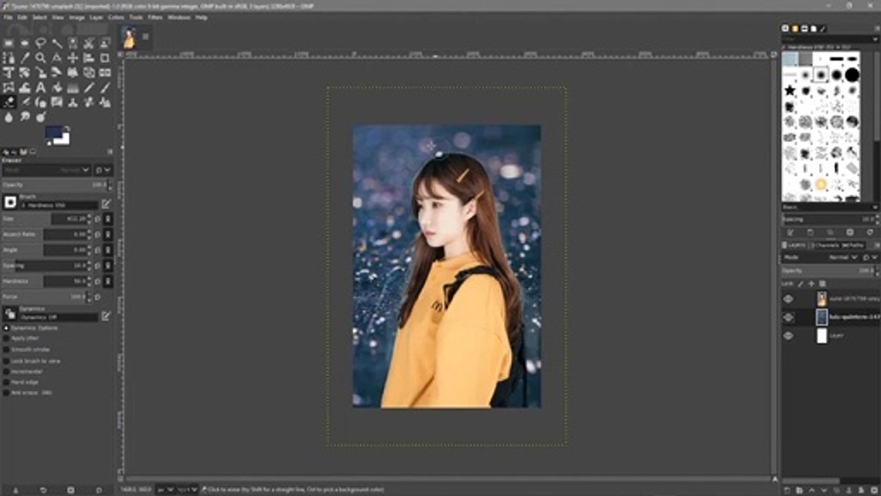 Remove background from an image using GIMP 2.10 - [ Remove Background Tutorial ]