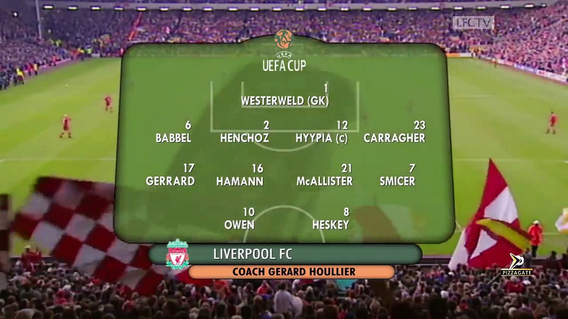 Programme Match Liverpool Vs AS Roma Coupe UEFA 2000/2001 - Football Vintage