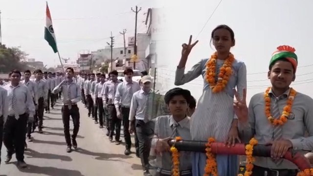 बागपत की टॉपर बेटी तनु तोमर का सैकड़ों लोगों ने किया जोरदार स्वागत, जुलूस निकालकर की ये अपील