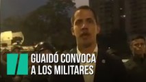 Guaidó convoca a los militares tras liberar a Leopoldo López