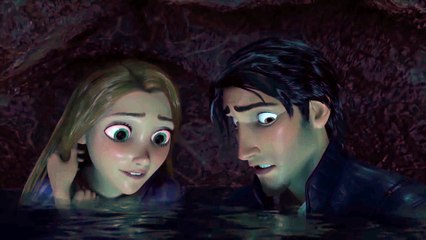 Extrait du film Raiponce - Raiponce et Flynn s’échappent de la grotte