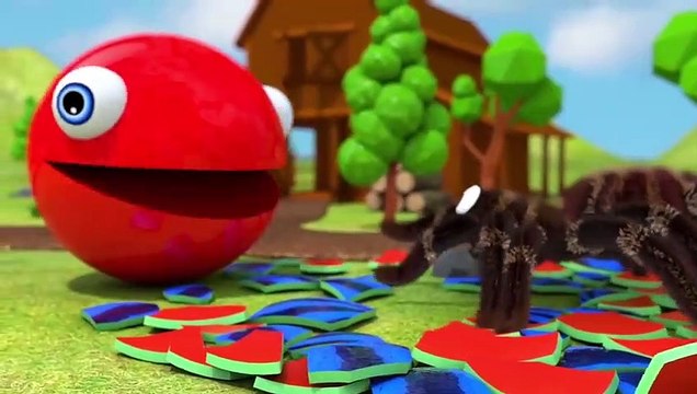 Learn Colors with PACMAN and Farm Watermelon m&m Surprise Toy Street Vehicle for Kid Children