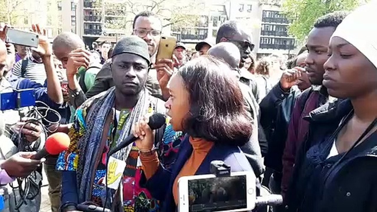 Marche contre le racisme : les remerciements d'Houssaïna, étudiante en sociologie sur le campus du Saulcy