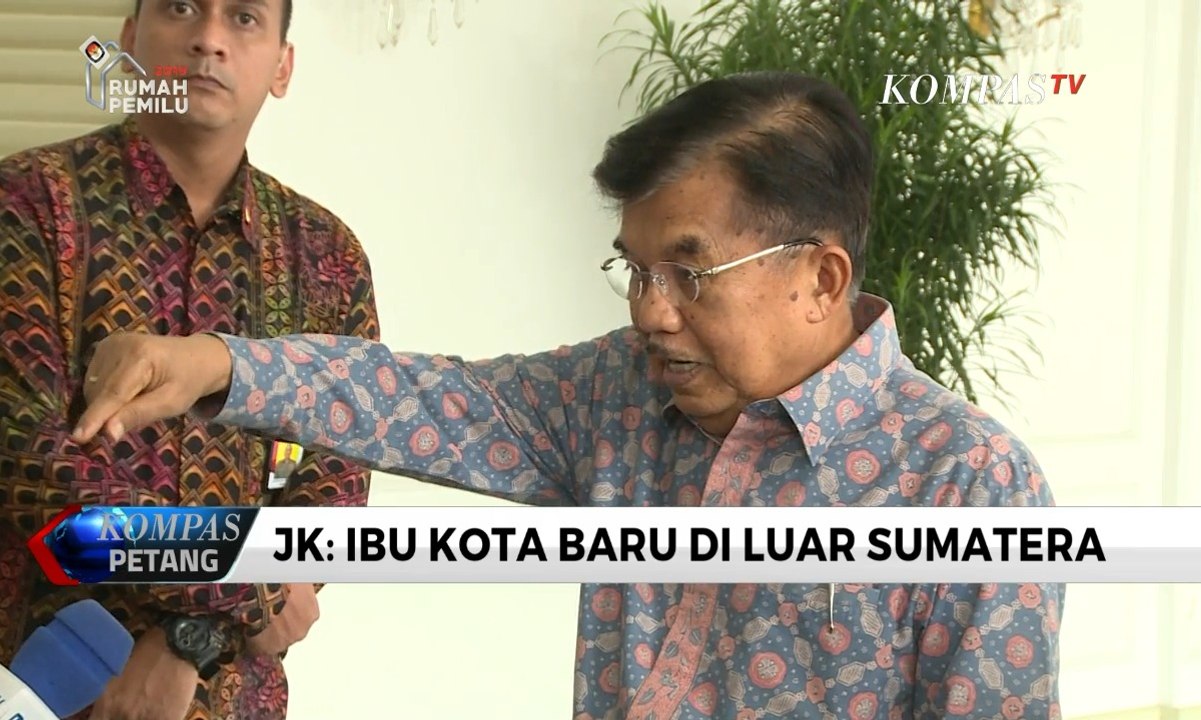 Jusuf Kalla: Ibu Kota Baru Diprediksi Ada di Luar Sumatera