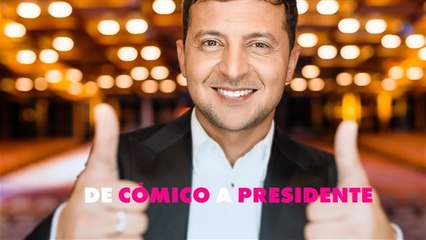 Zelensky pasó de ser cómico a presidente de Ucrania