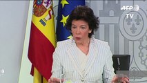 Gobierno español llama a evitar 