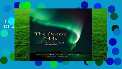 The Poetic Edda (Hackett Classics)
