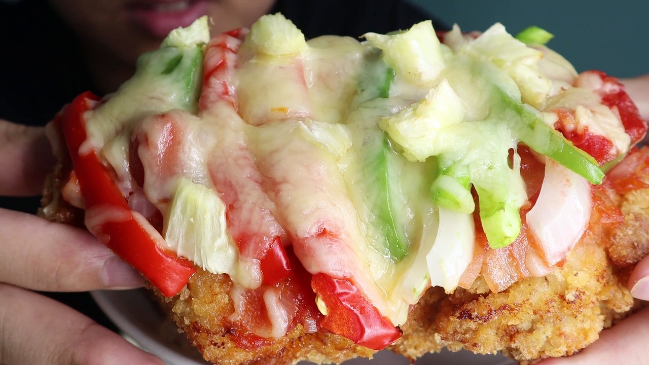 ASMR SELF COOK KFC CHIZZA (Crunchy FRIED Chicken EATING SOUNDS) NO TALKING | Steven Phan ASMR King