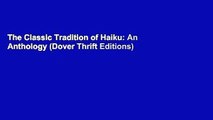 The Classic Tradition of Haiku: An Anthology (Dover Thrift Editions)