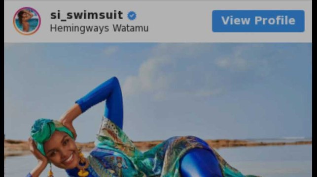 Sports Illustrated fait poser pour la première fois un mannequin en hijab et burkini: Halima Aden
