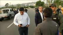Juan Guaidó libera a Leopoldo López de su arresto domiciliario junto a las Fuerzas Militares
