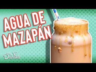 Cremosa agua de mazapán con ¡sólo 3 ingredientes!