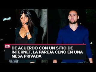 Captan a Eiza González cenando con Klay Thompson