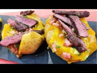 Aprende a preparar papas al horno gratinadas con arrachera | Sale el Sol