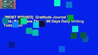 [MOST WISHED]  Gratitude Journal for Kids: Boy Space Theme 90 Days Daily Writing Today I am