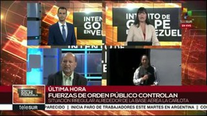 Fuerza del orden venezolana controla la base aérea militar La Carlota