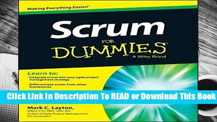 Master Agile Management with Scrum For Dummies 📘